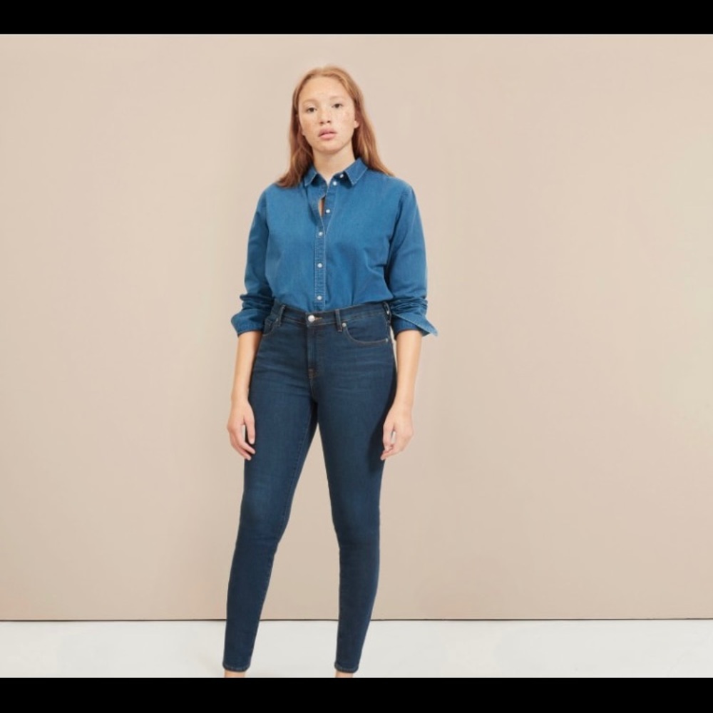 Everlane Mid-rise stretch skinny jeans